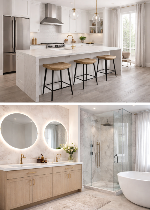 kitchens & bathrooms